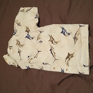 Fish button down dress shirt